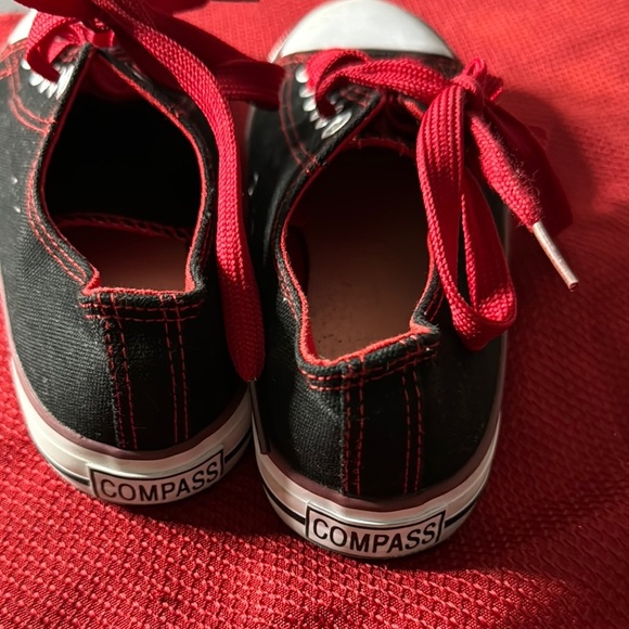 Stylish Black and Red Kids Sneakers - Picture 4 of 5
